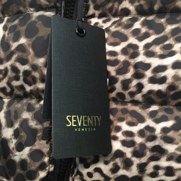 Seventy Venezia NWT Leopard Print Down Filled Jacket - Picture 12 of 16